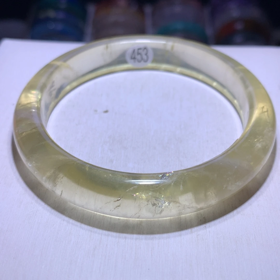 银S925镶嵌手镯水晶黄水63.2圈453