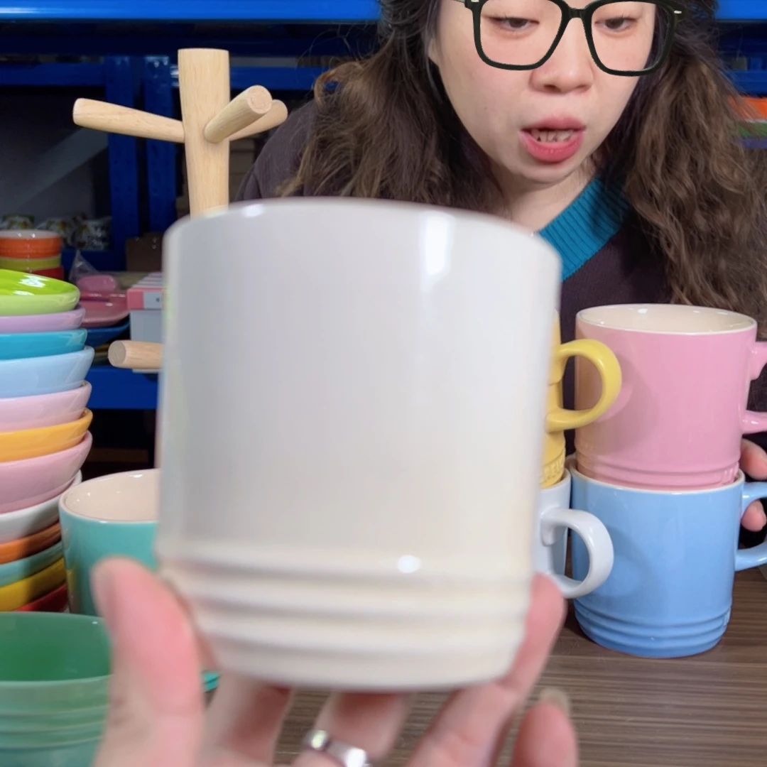 陶瓷米白色马克杯