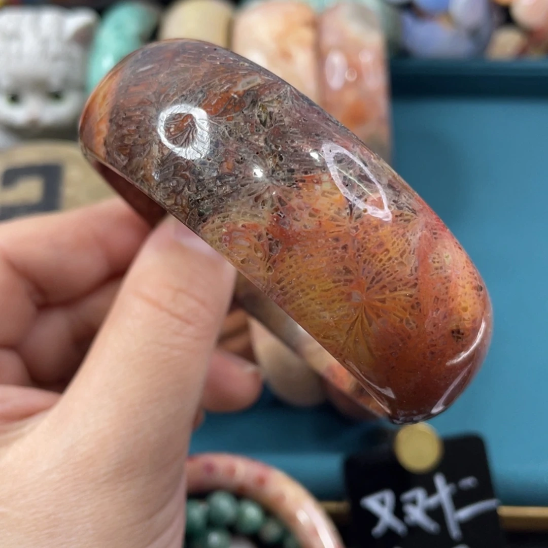 未镶嵌手镯硅化玉