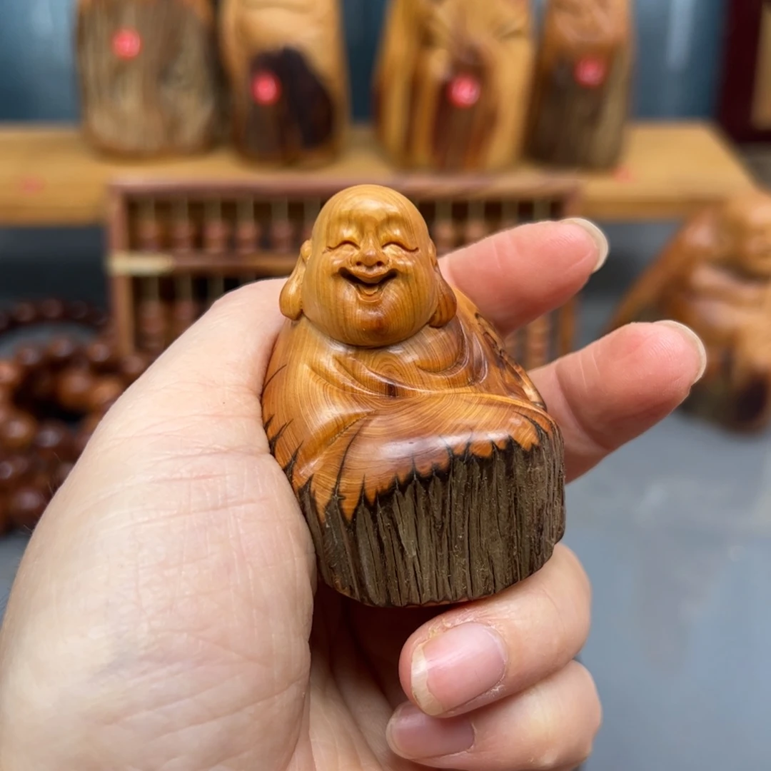 柏木崖柏木摆件手把件，6
