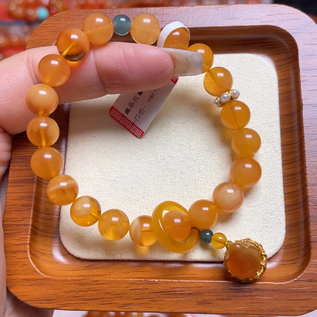 蜜蜡未镶嵌手链手串