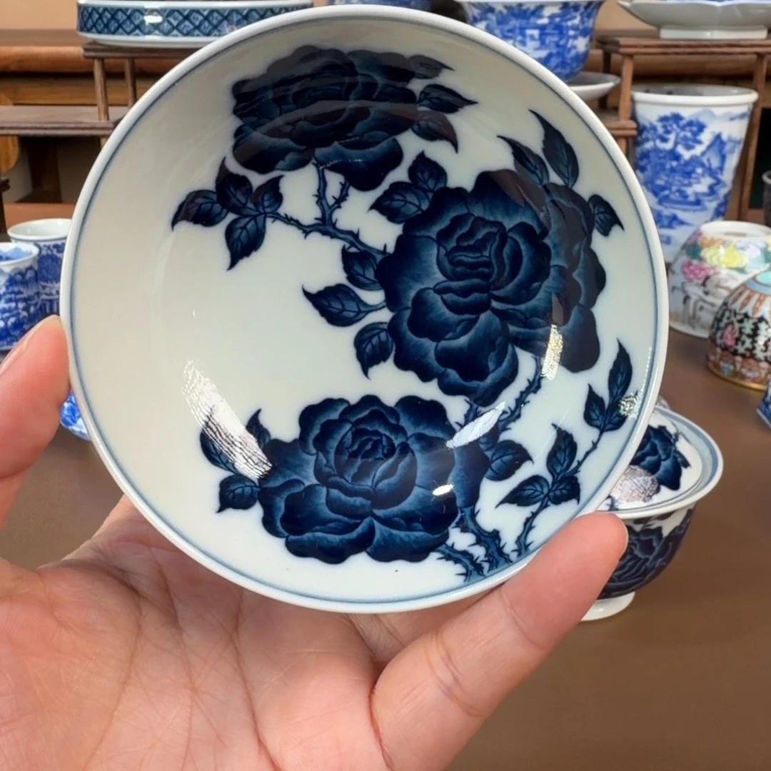 小***蛋杯景德镇陶瓷手工手绘