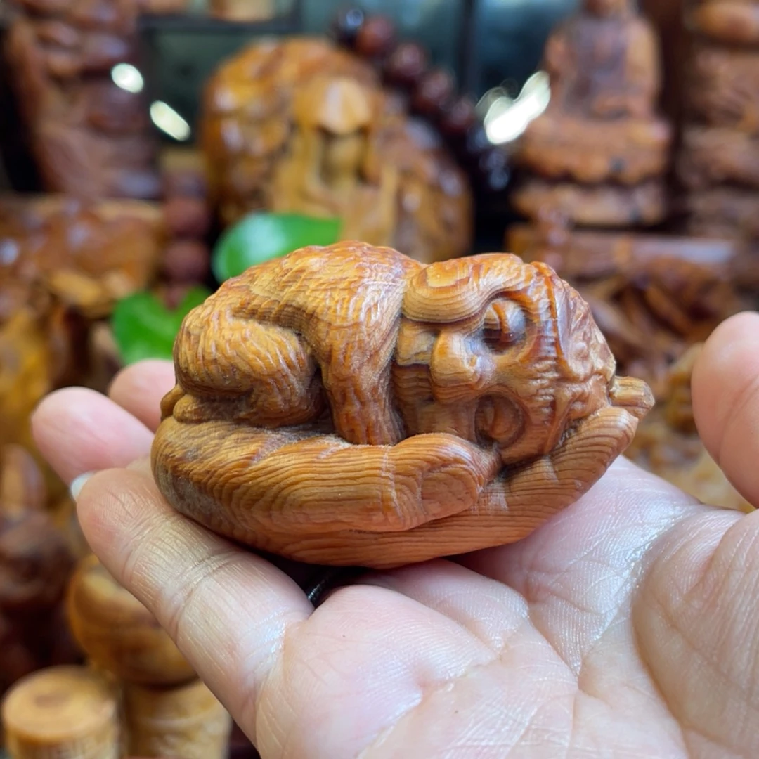 松木（琥珀木）其他微瑕小猴