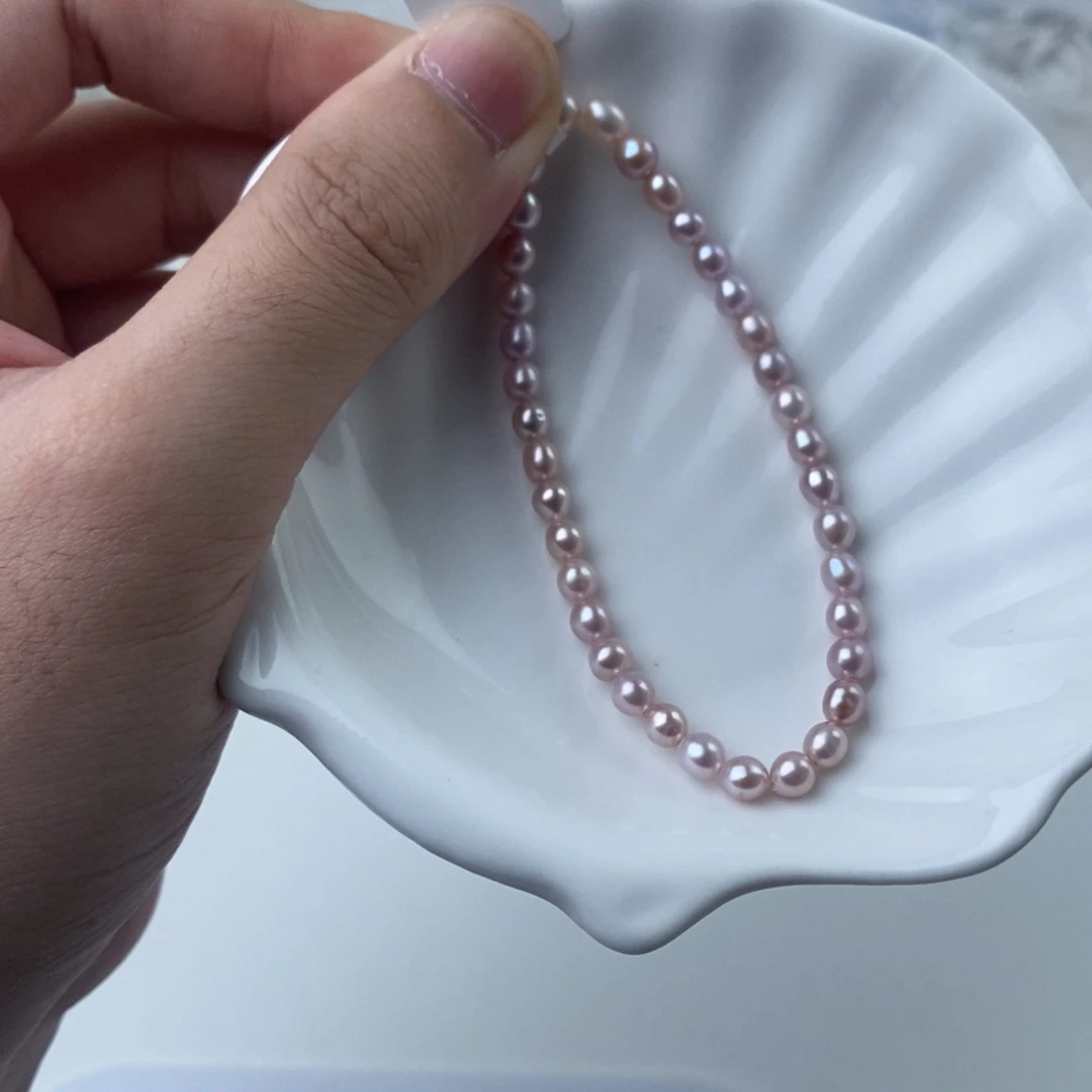 淡水珍珠项链银S925镶嵌103261