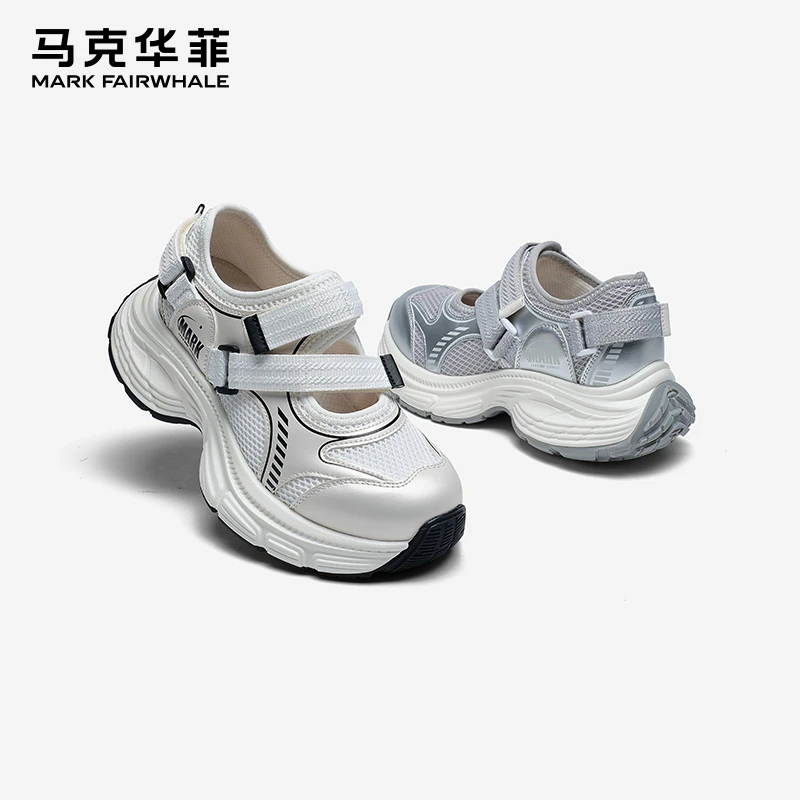 马克华菲厚底老爹鞋女2025春夏新款时尚流行增高玛丽珍运动休闲鞋