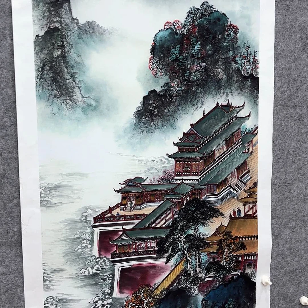 一个钢镚换字画年画