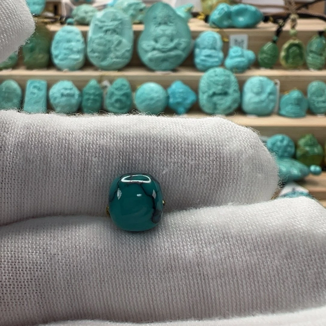 未镶嵌绿松石老型珠8.8x8mm