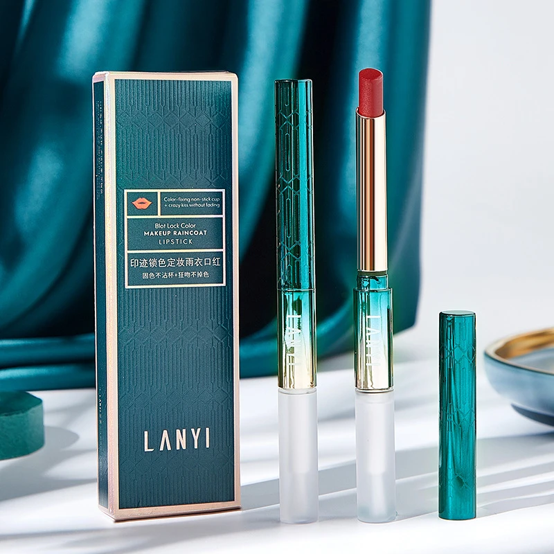 兰奕印迹锁色雨衣柔雾口红唇膏不掉色不沾杯唇部保护防水抖音网红