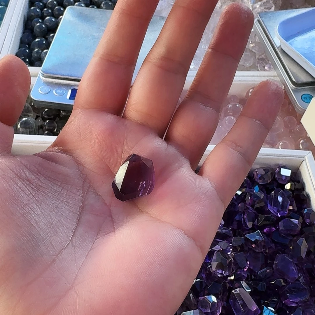 紫水晶随行未镶嵌水晶用****8
