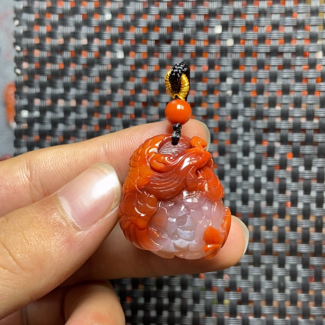 南红玛瑙未镶嵌吊坠(不含链)
