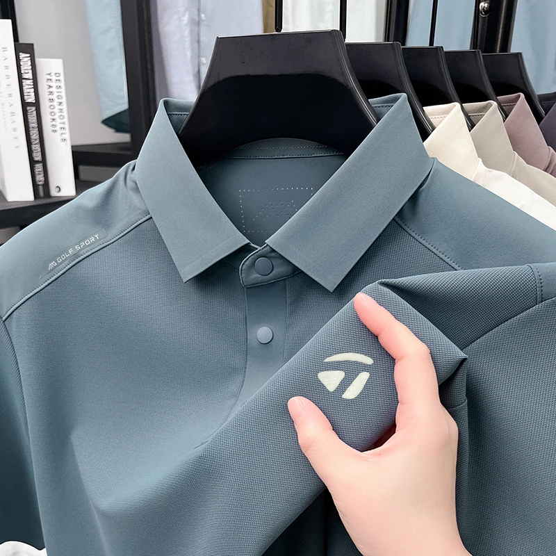 Taylormade马拉松高尔夫夏新款男士短袖polo衫翻领速干t恤