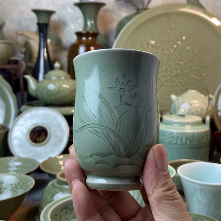 谷*耀州窑手工主人杯
