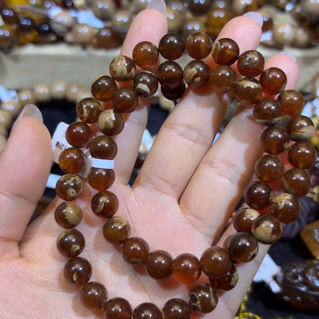 琥珀珠宝奇石未镶嵌妖花溶洞