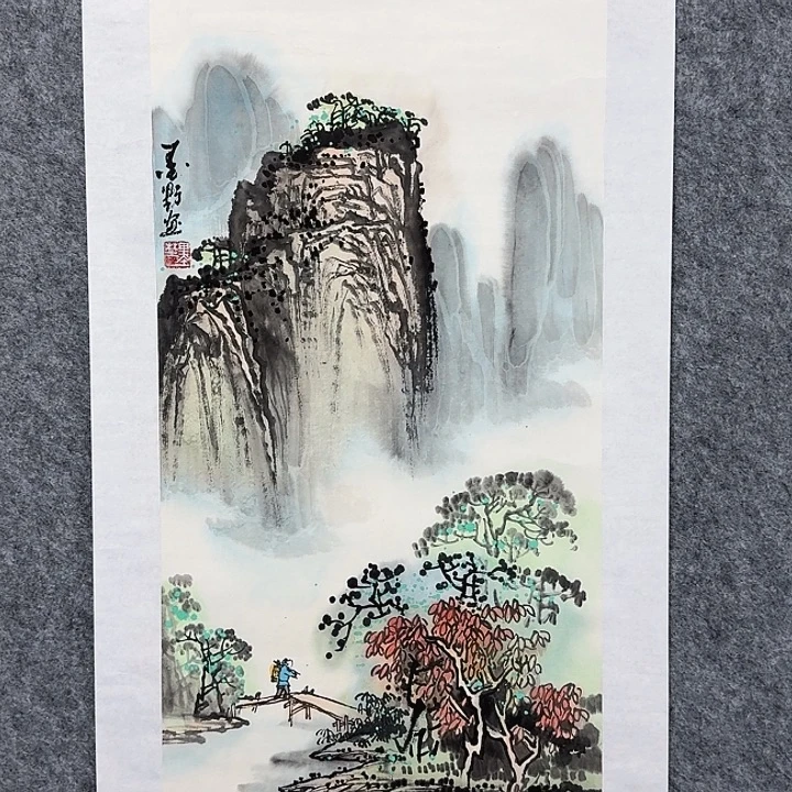 国画山水绘画作品