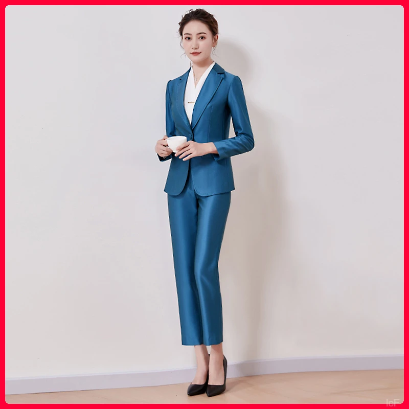 名缕高端气质小西装外套女士韩版OL上班服正装商务通勤西服套裙