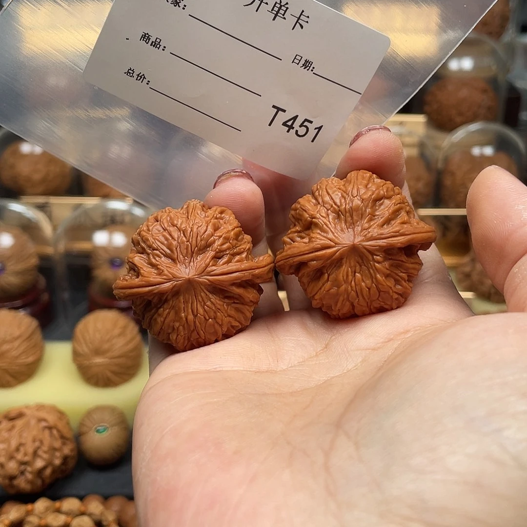 姚***司文玩核桃把件正磨451