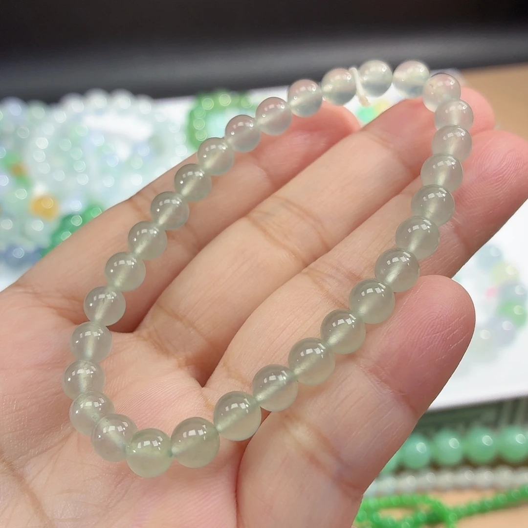 翡翠未镶嵌手链卡6