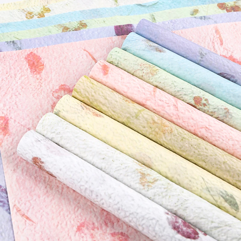 【花二妹】浮雕立体花瓣手撕东巴纸花束鲜包装纸内衬高级感包花纸