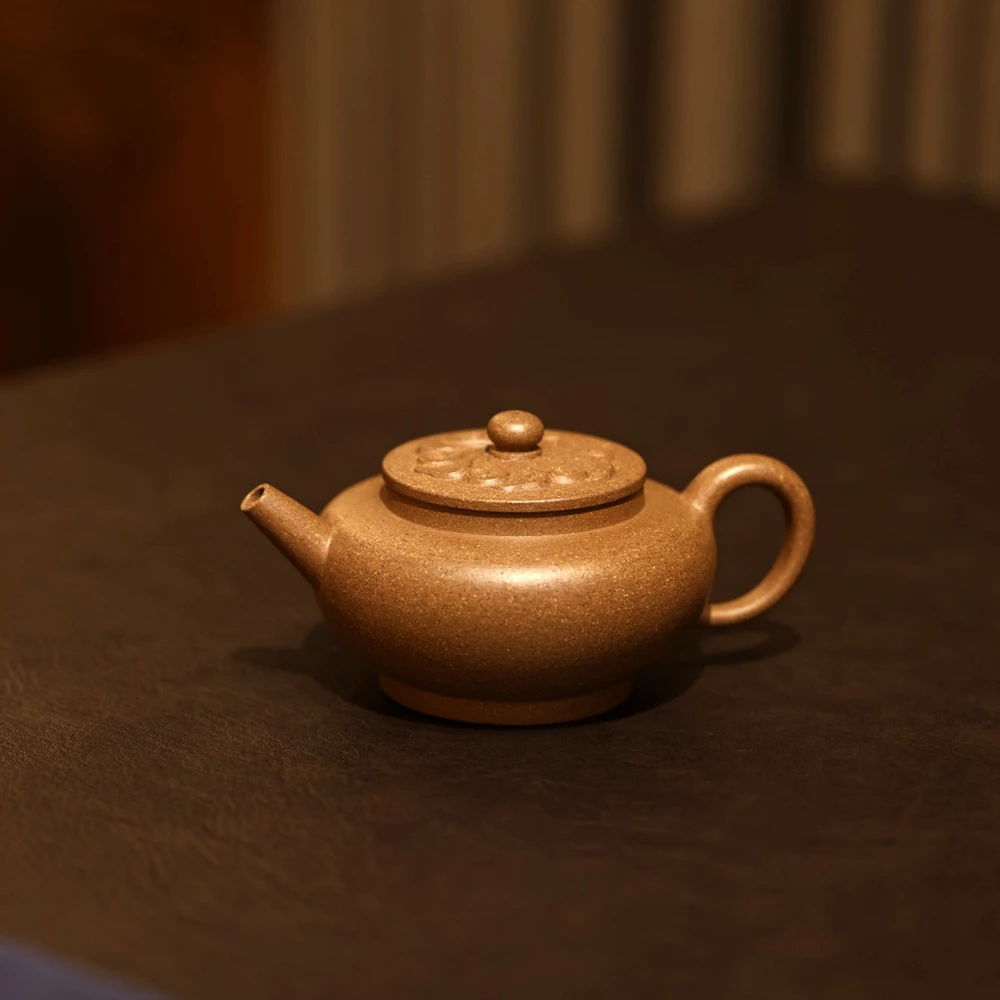 百年福记 谢健 祥云壶 220cc  全砂性黄降坡 全手工制 祥和之气