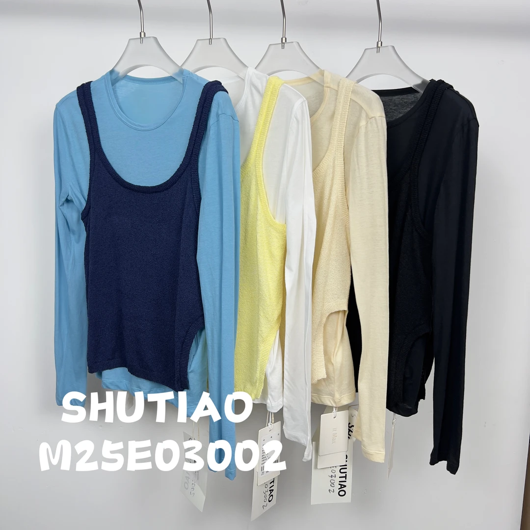 【SHUTIAO】2025夏季：新款小众设计款两件套M25E03002