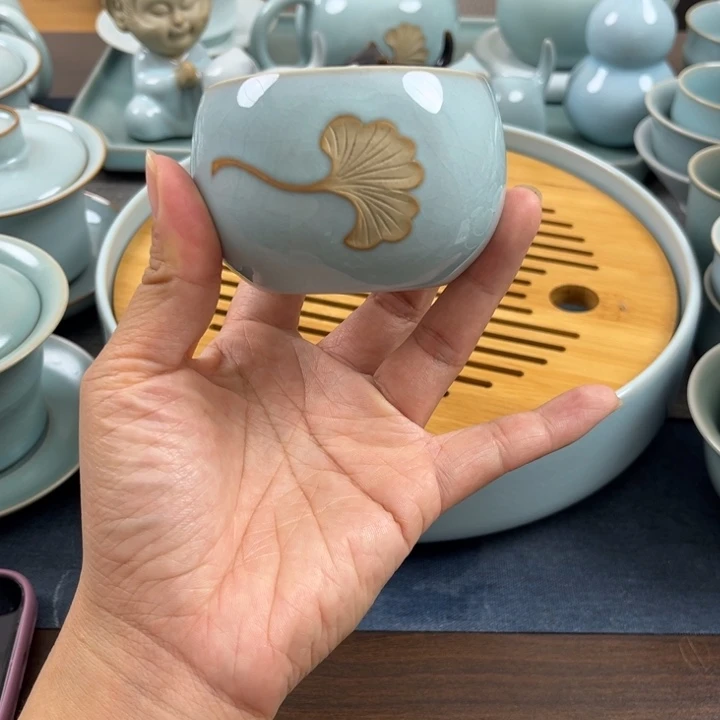 天青银杏叶杯一级全品