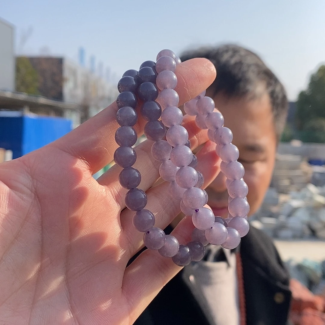 颈饰未镶嵌和田玉烟紫卡8
