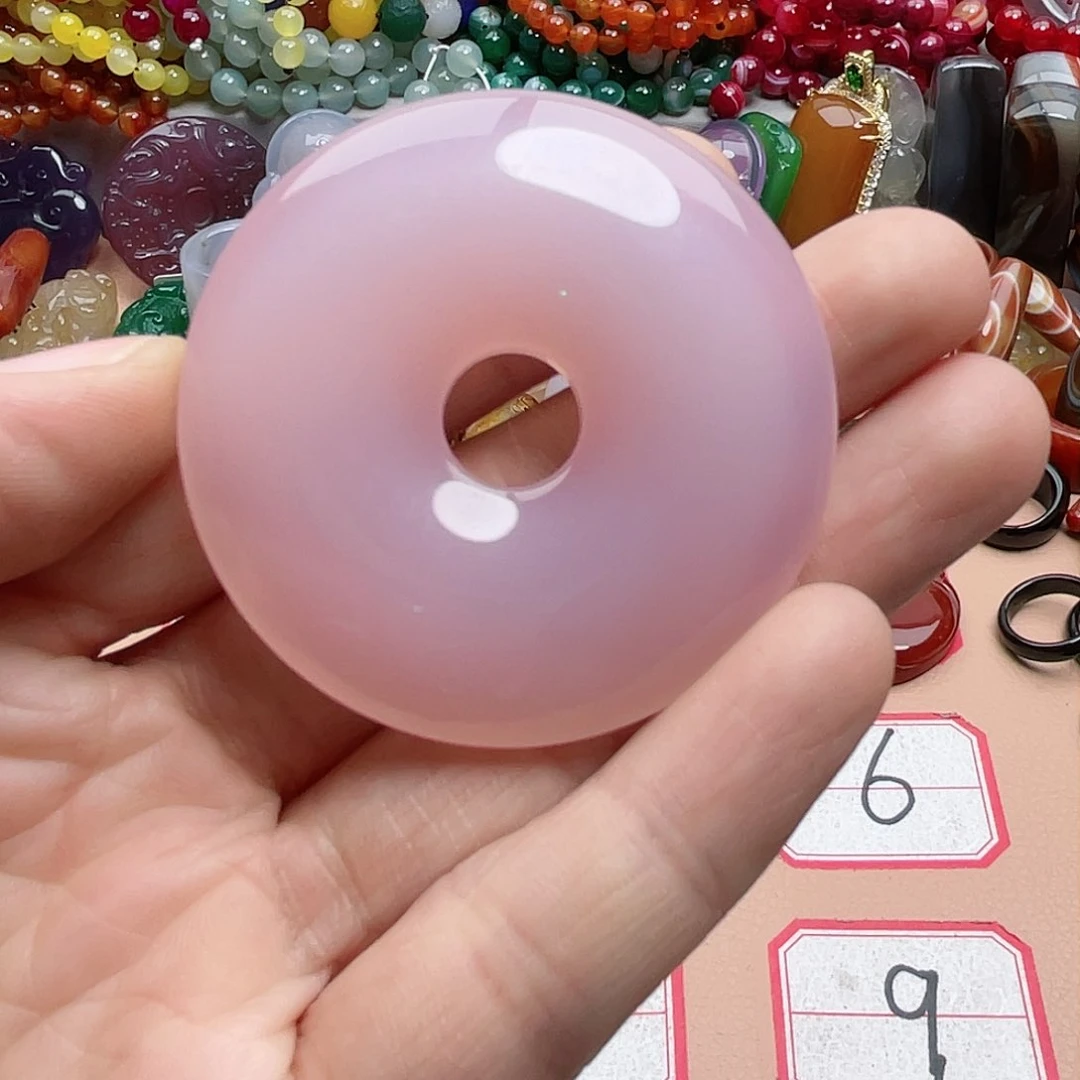 玛瑙/玉髓颈饰合金蓝*