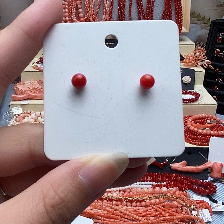 非金属锆石合金耳钉