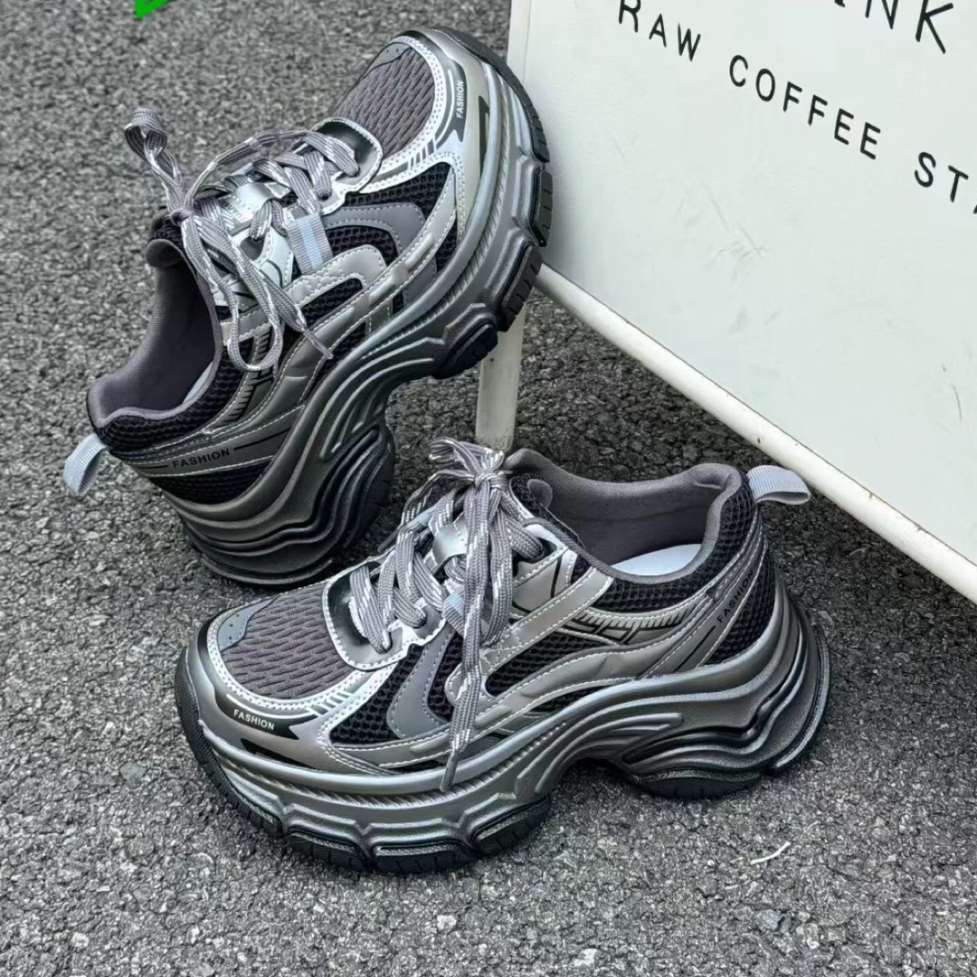 速利玛增高女款修面老爹鞋中跟运动鞋