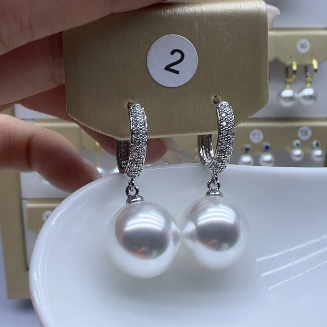 耳饰淡水珍珠银S925镶嵌