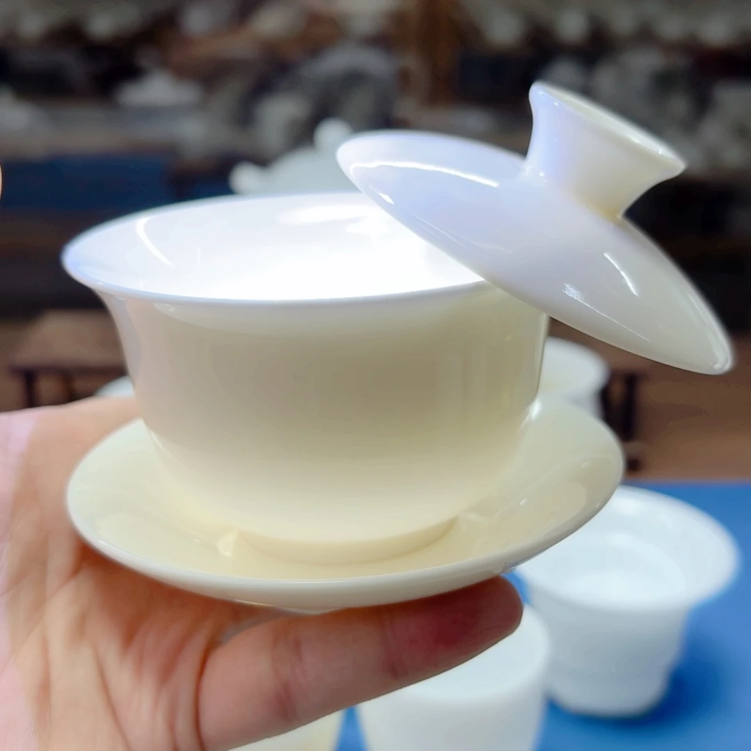 羊脂玉瓷瓷都陈厂长茶具工厂