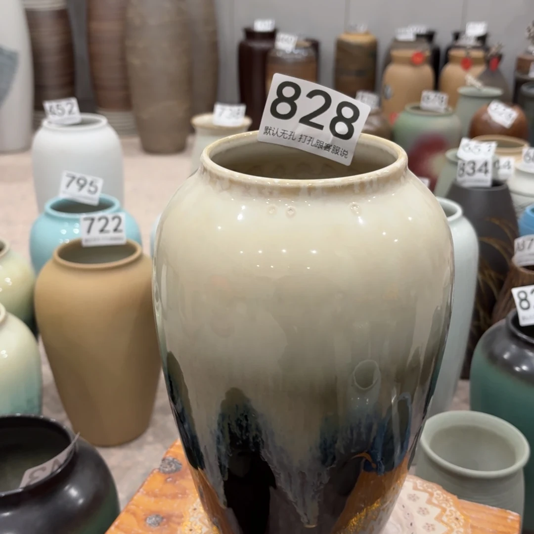 摆件瑕疵828 景德镇陶瓷陶瓷高27口9.5