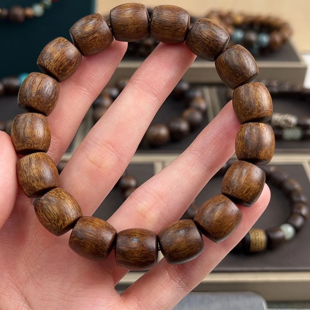 沉香手串12mm富森红土沉水级