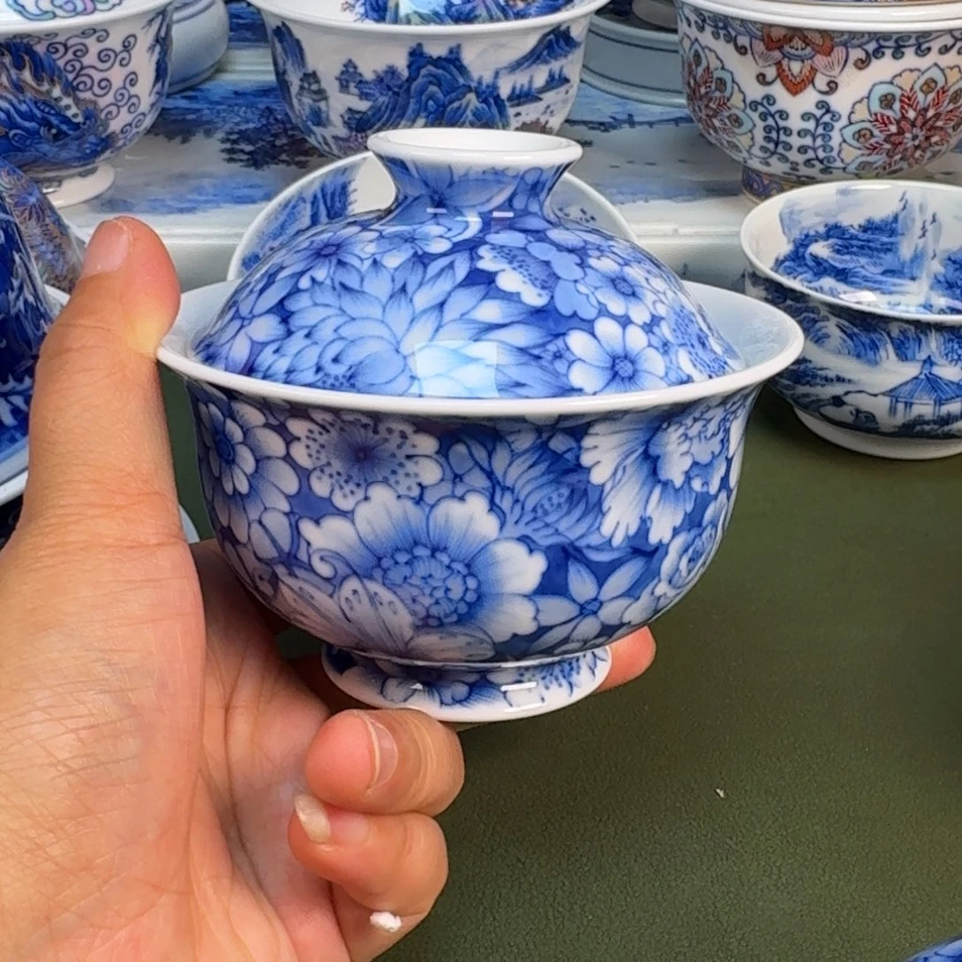 陶景德镇纯手绘茶具圆圆236