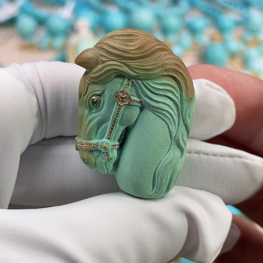 绿松石珠宝奇石未镶嵌