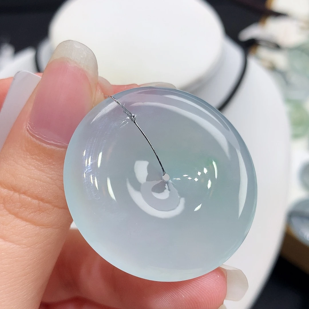 翡翠未镶嵌胸饰翡翠75，36.2/5.7