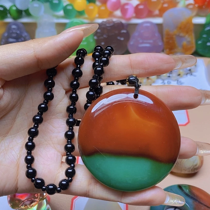 【闪购商品】玛瑙/玉髓颈饰未镶嵌红***家