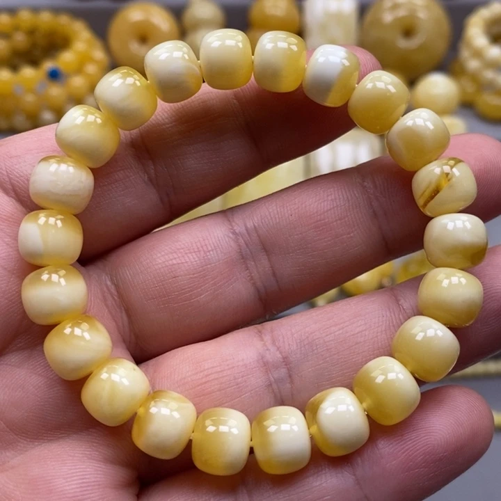 琥珀未镶嵌手链手串