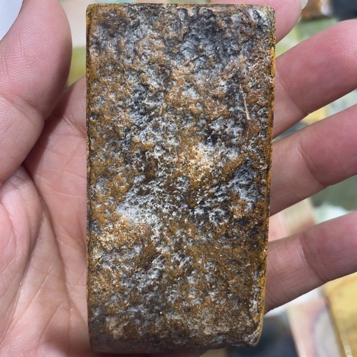 蛇纹石玉未镶嵌天然花玉平安无事牌