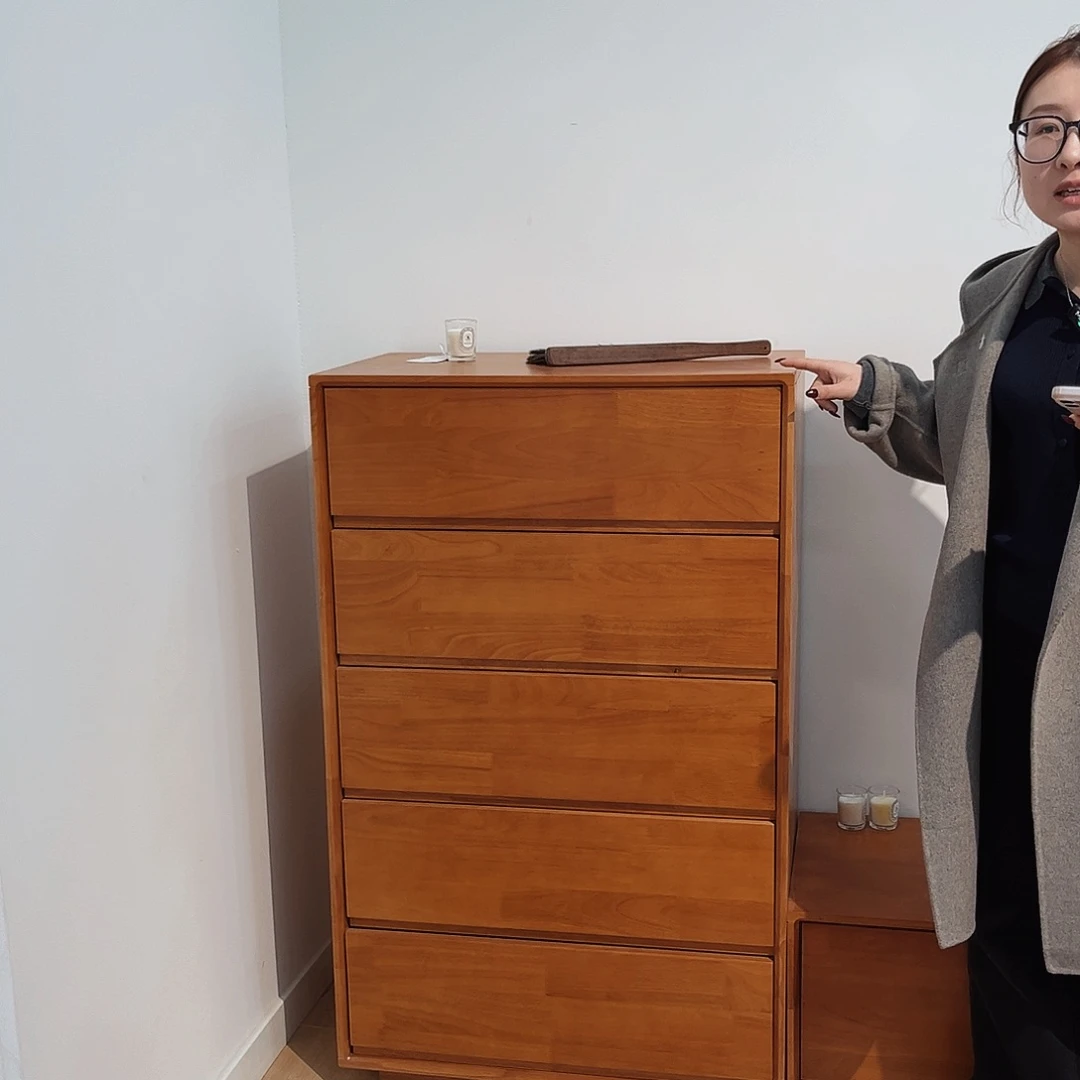 木（非红木类）孤品清仓70长度樱桃木色斗柜