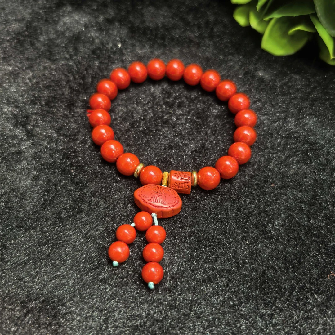 江德洋珠宝 含辰砂工艺品S7594朱砂如意手串-送礼佳品