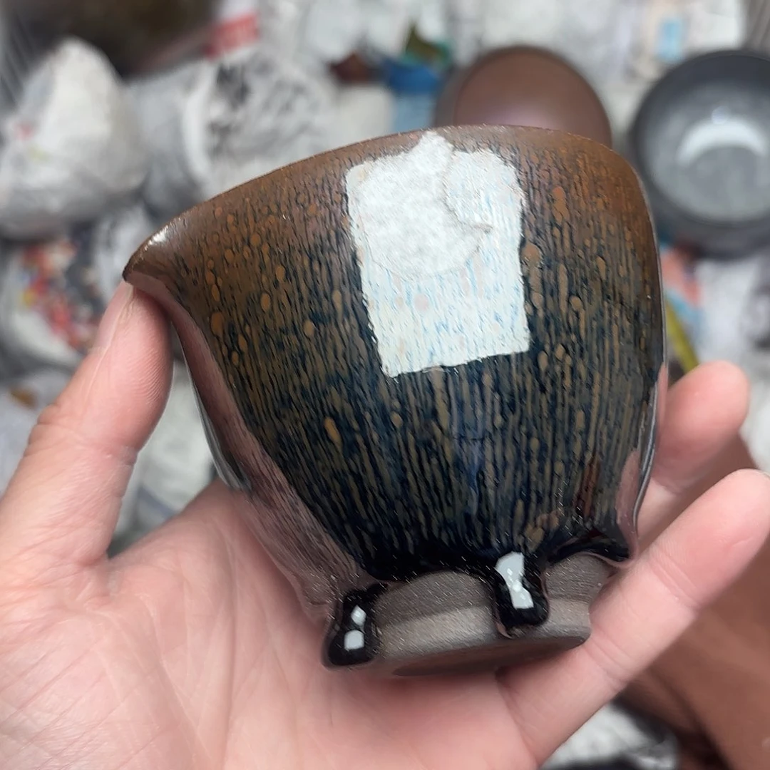 茶盏静**人微瑕建盏主人杯一只