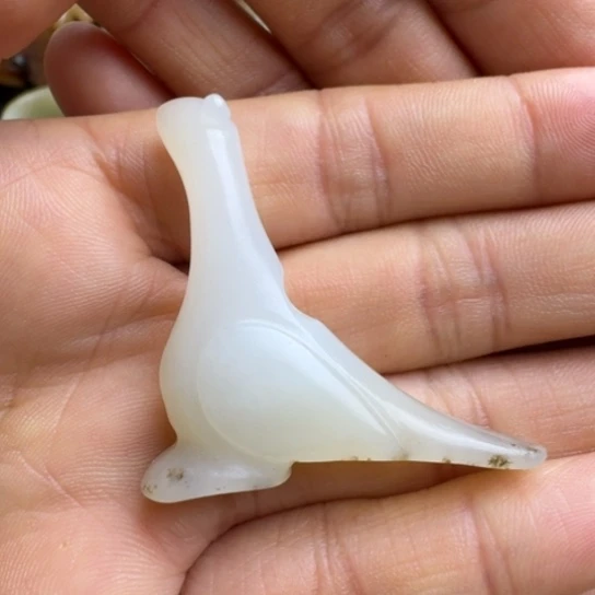 和田玉挂件未镶嵌岁**梭