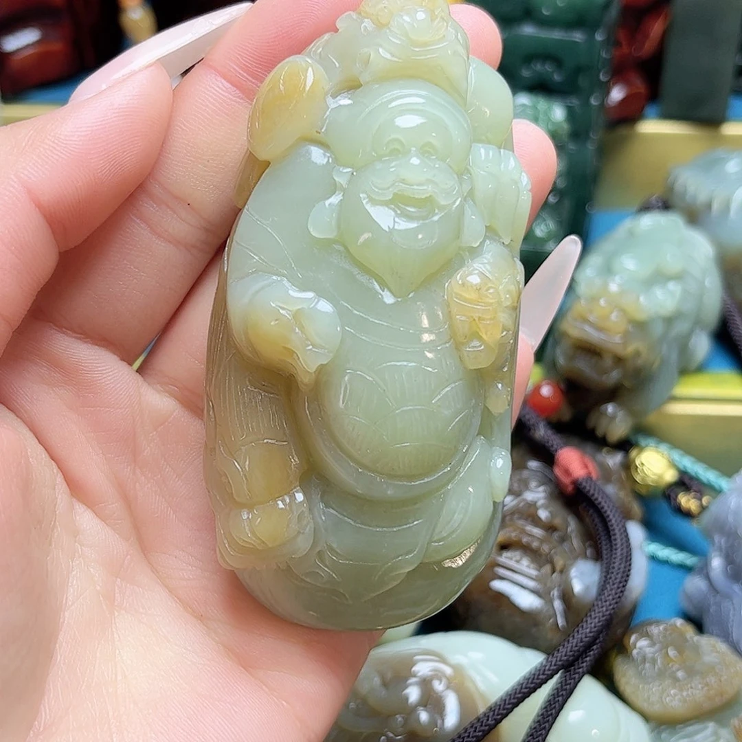 和田玉耳饰未镶嵌养*