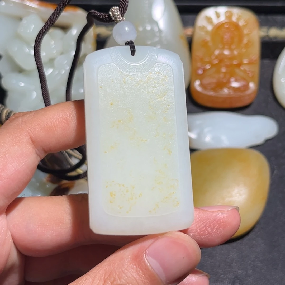 西***）和田玉未镶嵌挂件