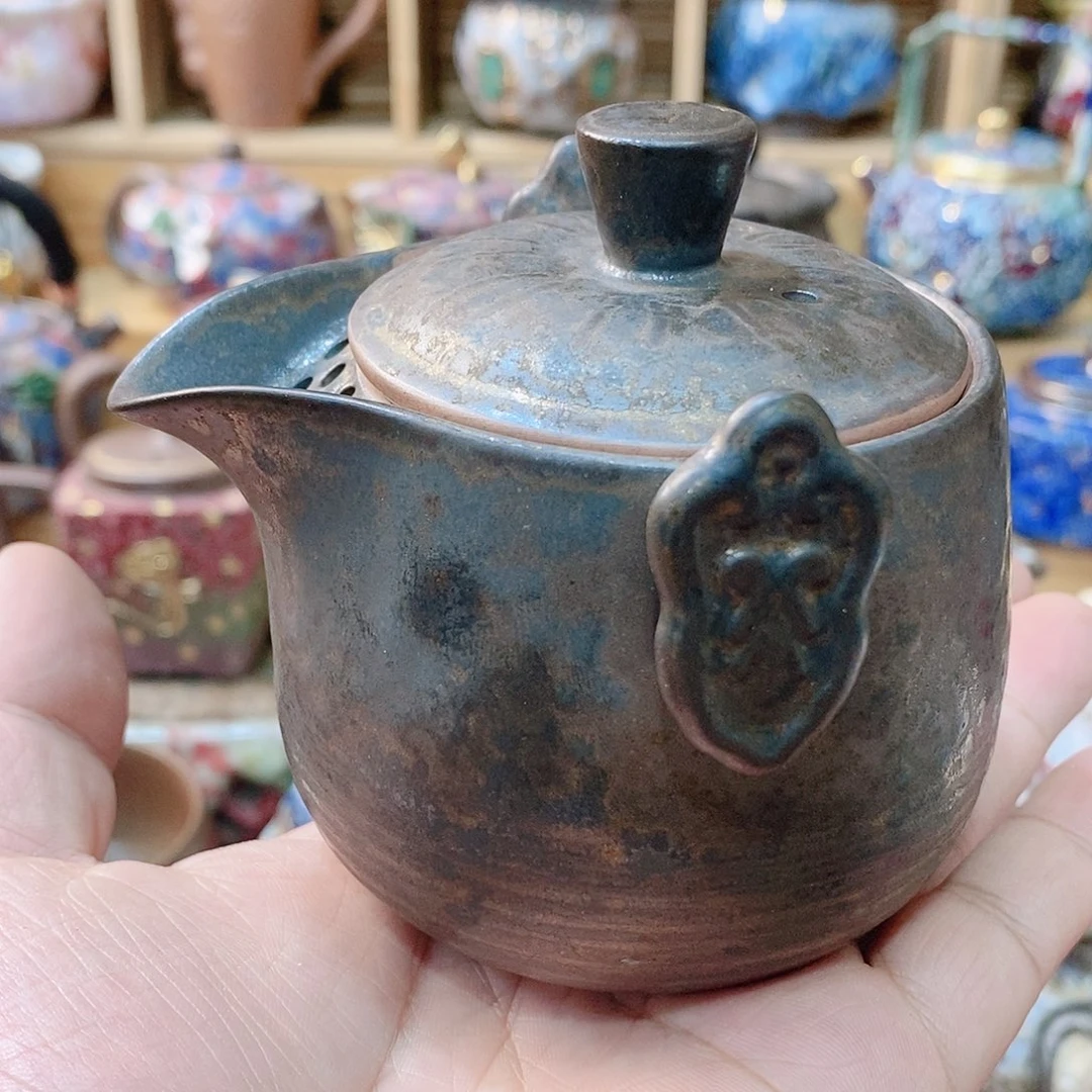 粗陶志野柴烧茶具