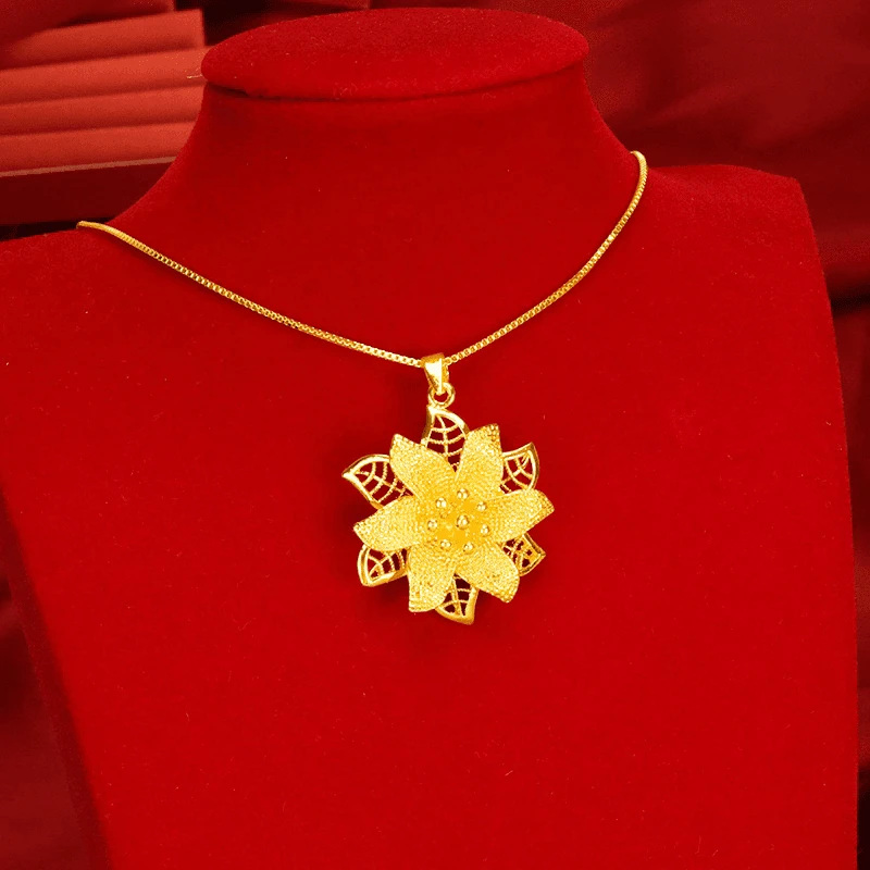 合金项链  2025新款【紫荆花项链】女士时尚百搭精美气质轻奢精工款