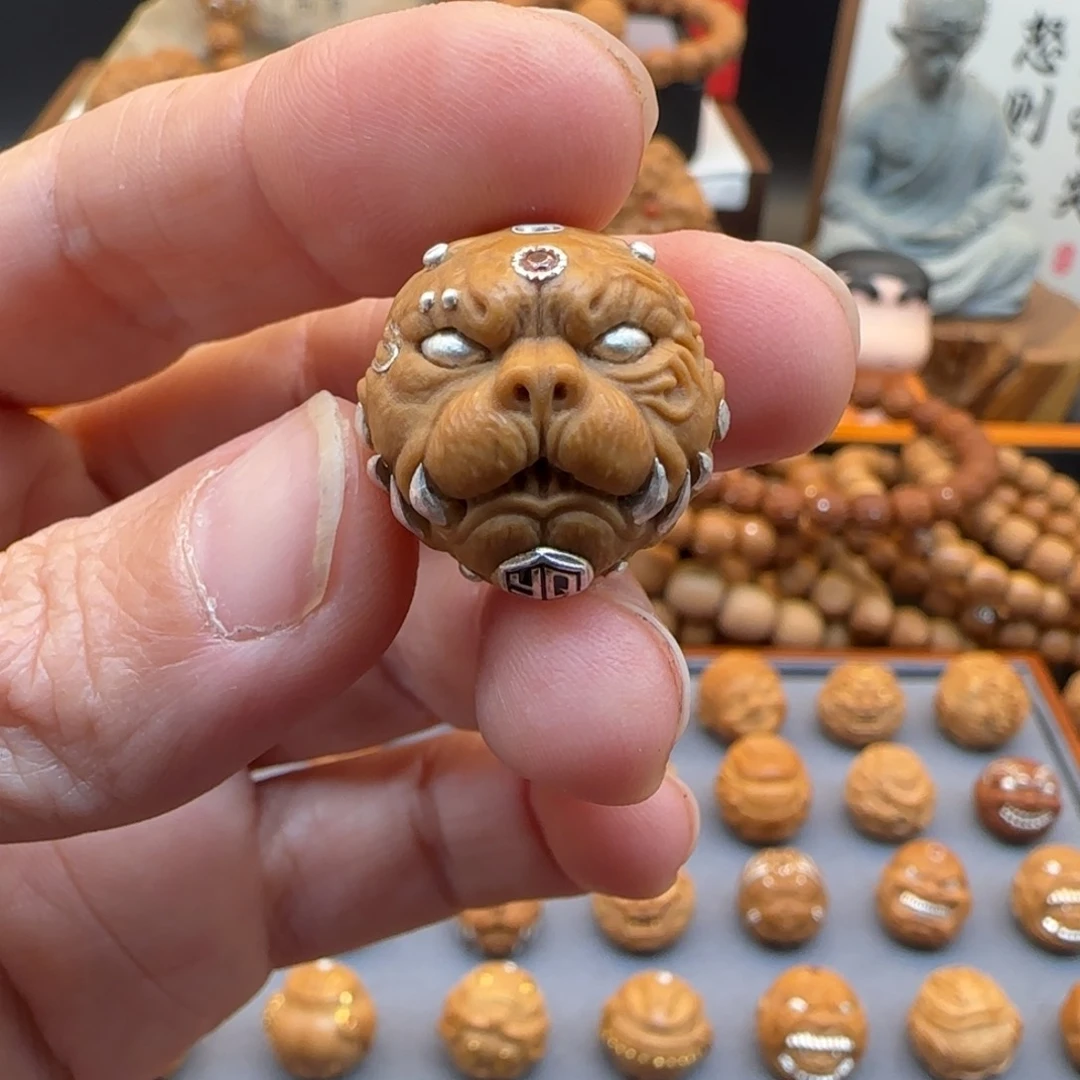 猴头核桃吊坠你*狗王