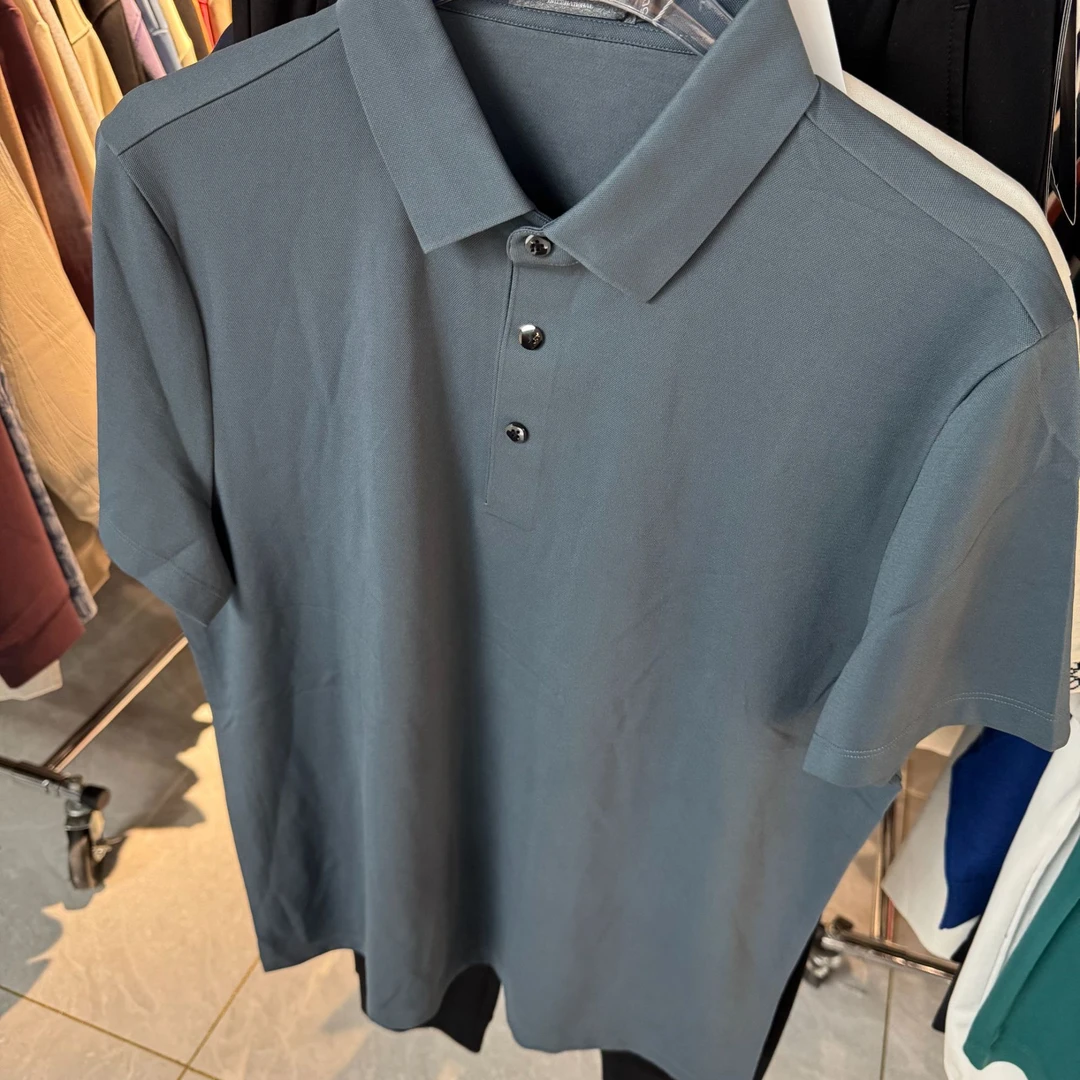 夏季男士简约纯色POLO衫微瑕