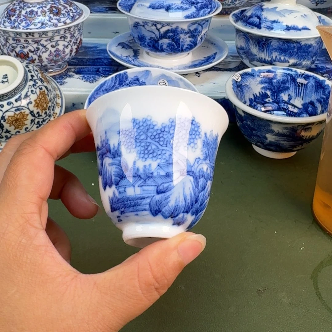 景德镇村手绘茶具圆圆209
